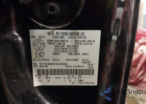 2014 Ford F-250 Xlt z USA, uszkodzony, nr VIN 1FT7X2B66EEA36566